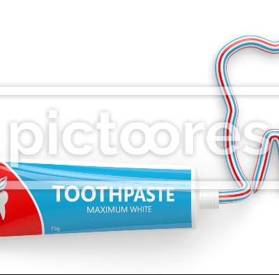 Toothpaste tube making tooth shape